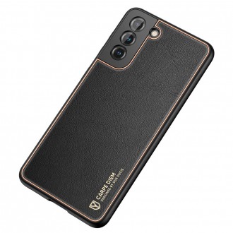 Dux Ducis Yolo elegant case made of soft TPU and PU leather for Samsung Galaxy S21 5G black