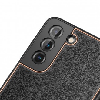 Dux Ducis Yolo elegant case made of soft TPU and PU leather for Samsung Galaxy S21 5G black
