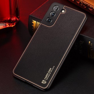Dux Ducis Yolo elegant case made of soft TPU and PU leather for Samsung Galaxy S21 5G black