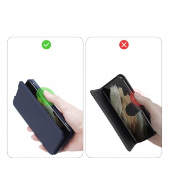 DUX DUCIS Skin X Bookcase type case for Samsung Galaxy S21 Ultra 5G blue