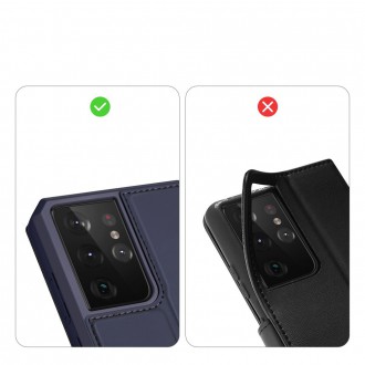 DUX DUCIS Skin X Bookcase type case for Samsung Galaxy S21 Ultra 5G blue