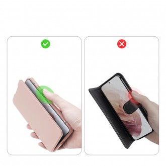 DUX DUCIS Skin X Bookcase type case for Samsung Galaxy S21+ 5G (S21 Plus 5G) pink