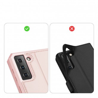 DUX DUCIS Skin X Bookcase type case for Samsung Galaxy S21+ 5G (S21 Plus 5G) pink