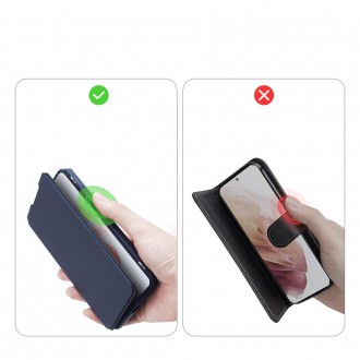 DUX DUCIS Skin X Bookcase type case for Samsung Galaxy S21 5G blue