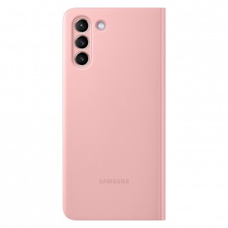 Samsung Smart Clear View Standing Cover with Intelligent Display and antimicrobial coating for Samsung Galaxy S21+ 5G (S21 Plus 5G) pink (EF-ZG996CPEG