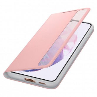 Samsung Smart Clear View Standing Cover with Intelligent Display and antimicrobial coating for Samsung Galaxy S21+ 5G (S21 Plus 5G) pink (EF-ZG996CPEG