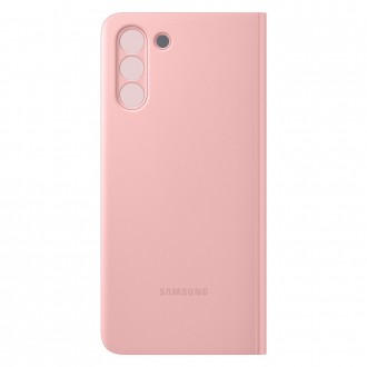Samsung Smart Clear View Standing Cover with Intelligent Display and antimicrobial coating for Samsung Galaxy S21+ 5G (S21 Plus 5G) pink (EF-ZG996CPEG