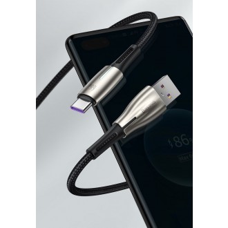 Baseus Water Drop USB - USB Typ C cable 66 W (11 V / 6 A) Huawei SuperCharge SCP 2 m green (CATSD-N06)