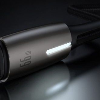 Baseus Water Drop USB - USB Typ C cable 66 W (11 V / 6 A) Huawei SuperCharge SCP 2 m green (CATSD-N06)