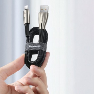 Baseus Water Drop USB - USB Typ C cable 66 W (11 V / 6 A) Huawei SuperCharge SCP 2 m green (CATSD-N06)
