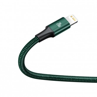 [RETURNED ITEM] Baseus Rapid 3in1 USB Typ C - USB Typ C / Lightning / micro USB cable 20 W 1,5 m green (CAMLT-SC06)