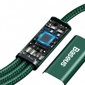 [RETURNED ITEM] Baseus Rapid 3in1 USB Typ C - USB Typ C / Lightning / micro USB cable 20 W 1,5 m green (CAMLT-SC06)