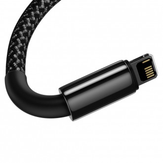 [PO VRÁCENÍ] Baseus Tungsten USB - Lightning kabel 2,4 A 1 m černý (CALWJ-01)