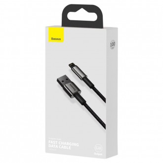 [PO VRÁCENÍ] Baseus Tungsten USB - Lightning kabel 2,4 A 1 m černý (CALWJ-01)