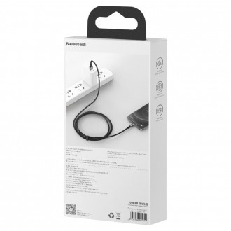 [PO VRÁCENÍ] Baseus Tungsten USB - Lightning kabel 2,4 A 1 m černý (CALWJ-01)