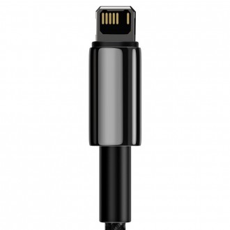 [PO VRÁCENÍ] Baseus Tungsten USB - Lightning kabel 2,4 A 1 m černý (CALWJ-01)