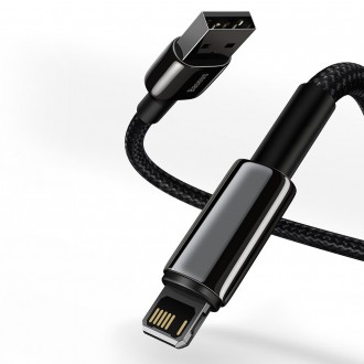 [PO VRÁCENÍ] Baseus Tungsten USB - Lightning kabel 2,4 A 1 m černý (CALWJ-01)