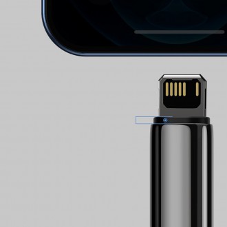Baseus Tungsten USB - Lightning kabel 2,4 A 2 m černý (CALWJ-A01)