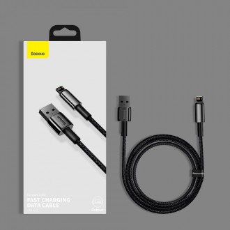 Baseus Tungsten USB - Lightning kabel 2,4 A 2 m černý (CALWJ-A01)