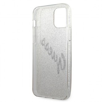 Guess GUHCP12SPCUGLSGO iPhone 12 mini 5,4&quot; zlatý/zlatý pevný obal Glitter Gradient Script