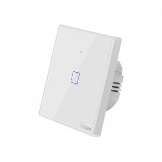Sonoff T2EU1C-TX Single Channel Touch Light Switch Switch Wi-Fi Button White (IM190314015)
