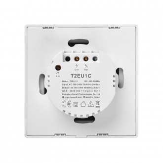 Sonoff T2EU1C-TX Single Channel Touch Light Switch Switch Wi-Fi Button White (IM190314015)