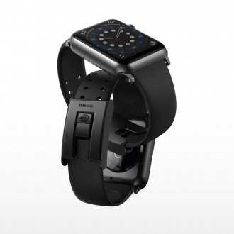 Náramek Baseus Slip-Thru pro Apple Watch 3/4/5/6/SE 38mm/40mm černý (LBWSE-01)