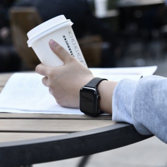 Náramek Baseus Slip-Thru pro Apple Watch 3/4/5/6/SE 38mm/40mm černý (LBWSE-01)