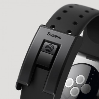 Náramek Baseus Slip-Thru pro Apple Watch 3/4/5/6/SE 38mm/40mm černý (LBWSE-01)