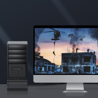 Kabel Baseus HDMI 2.1 8K 60 Hz 48 Gbps / 4K 120 Hz / 2K 144 Hz 3D eARC QMS Dynamic HDR VRR ALLM 3 m černý (CAKGQ-L01)