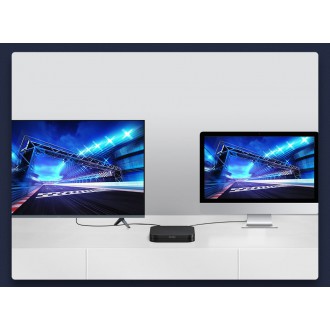 Kabel Baseus HDMI 2.1 8K 60 Hz 48 Gbps / 4K 120 Hz / 2K 144 Hz 3D eARC QMS Dynamic HDR VRR ALLM 3 m černý (CAKGQ-L01)