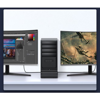Kabel Baseus HDMI 2.1 8K 60 Hz 48 Gbps / 4K 120 Hz / 2K 144 Hz 3D eARC QMS Dynamic HDR VRR ALLM 3 m černý (CAKGQ-L01)
