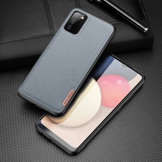 Dux Ducis Fino case covered with nylon material for Samsung Galaxy A02s EU gray