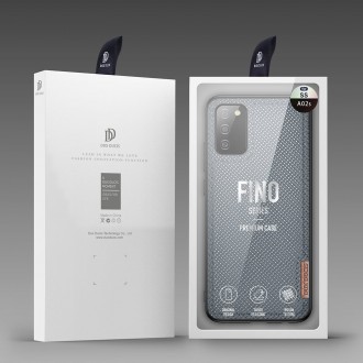 Dux Ducis Fino case covered with nylon material for Samsung Galaxy A02s EU gray