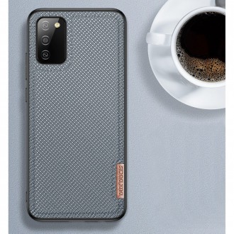 Dux Ducis Fino case covered with nylon material for Samsung Galaxy A02s EU gray