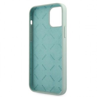 Guess GUHCP12SLSVSBF iPhone 12 mini 5,4&quot; modrý fuchsiový/modrý fuschia pevný obal silikonový Vintage