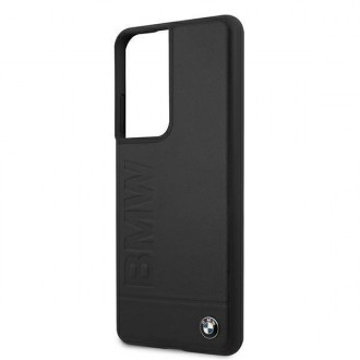 Etui BMW BMHCS21LSLLBK S21 Ultra G998 czarny/black hardcase Signature Logo Imprint