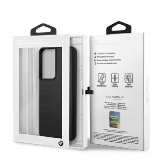 Etui BMW BMHCS21LSLLBK S21 Ultra G998 czarny/black hardcase Signature Logo Imprint