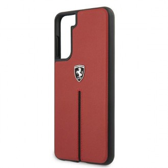 Ferrari FEOSIHCS21MRE S21+ G996 červený/červený pevný kufr Off Track Kožený Nylon Stripe