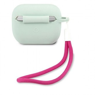 Guess GUACAPLSVSBF kryt AirPods Pro modrý fuchsiový/modrý fuschia silikonový Vintage