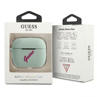Guess GUACAPLSVSBF kryt AirPods Pro modrý fuchsiový/modrý fuschia silikonový Vintage