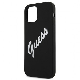 Guess GUHCP12SLSVSBW iPhone 12 mini 5,4&quot; černý a bílý pevný obal silikonový Vintage