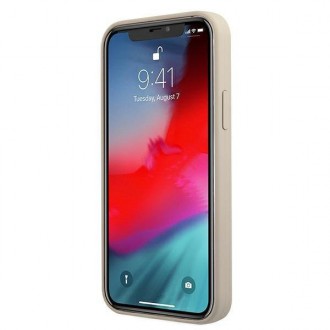 Guess GUHCP12SLSVSGP iPhone 12 mini 5,4&quot; šedý růžový/šedorůžový pevný obal silikonový Vintage