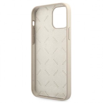 Guess GUHCP12SLSVSGP iPhone 12 mini 5,4&quot; šedý růžový/šedorůžový pevný obal silikonový Vintage