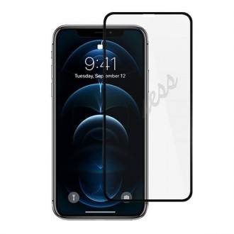 Guess Tempered Glass GUSPP12LSLTR iPhone 12 Pro Max 6,7&quot; Vintage Magic Logo