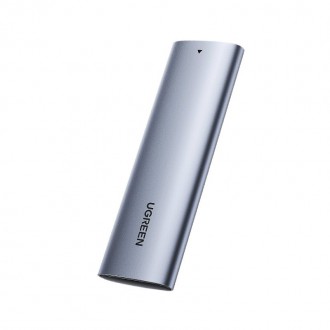Ugreen M.2 SSD bay USB 3.2 Gen 2 drive (SuperSpeed USB 10 Gbps) + USB Type C cable 0.5m gray (CM400 10902)