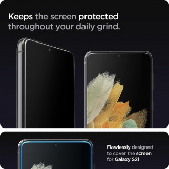 Tvrzené sklo Spigen GLAS.TR &quot;EZ FIT&quot; 2BALENÍ GALAXY S21+ PLUS