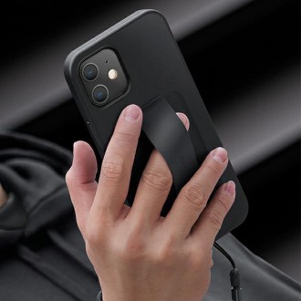 UNIQ etui Heldro iPhone 12 mini 5,4" czarny/midnight black Antimicrobial