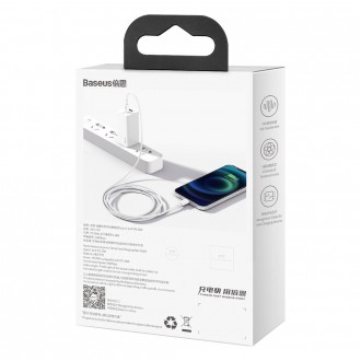 [RETURNED ITEM] Baseus Superior Cable USB Type C - Lightning Power Delivery 20 W 1 m White (CATLYS-A02)