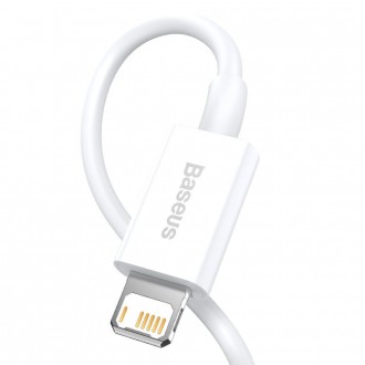 Baseus Superior USB - Lightning kabel 2,4A 0,25 m Bílý (CALYS-02)